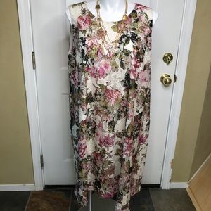 COPY - Lane Bryant - 18- Floral Lace A-Line Dress